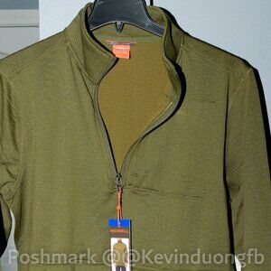 MERRELL MEN'S GRID FLEECE 1/4 ZIP